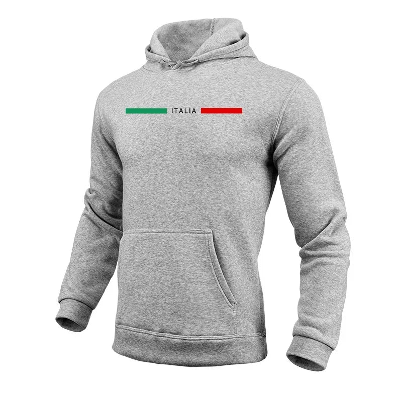 Felpa da Uomo 2025 – Hoodie a Tinta Unita di Alta Qualità | Moda Italiana, Stampa Fashion, Stile Urban | Pullover Trend per Palestra e Tempo Libero
