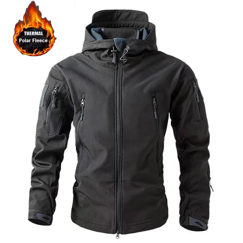 Giacca Softshell Uomo Impermeabile e Antivento – Termica, Asciugatura Rapida, Anti-Sudore | Outdoor Camping & Hiking