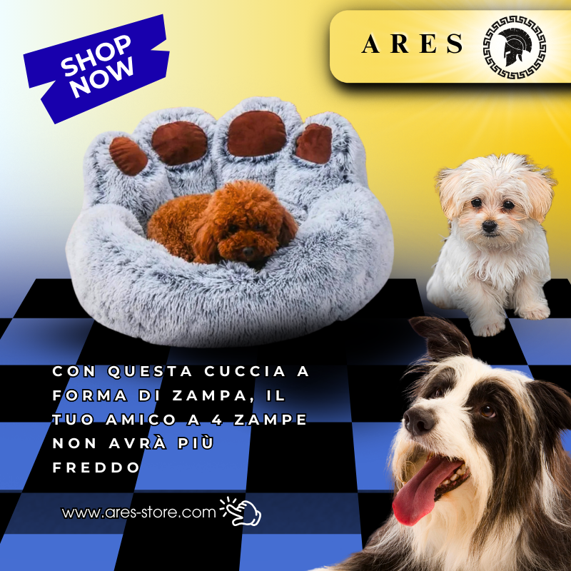 Cuccia Morbida a Forma di Zampa – Il Nido Perfetto per Cani e Gatti ⚠️ AFFRETTATI, DAL 27/11/2025 QUANTITA' LIMITATA DI SCORTE