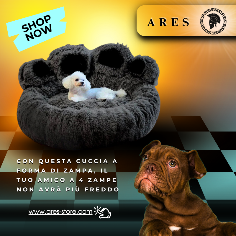 Cuccia Morbida a Forma di Zampa – Il Nido Perfetto per Cani e Gatti ⚠️ AFFRETTATI, DAL 27/11/2025 QUANTITA' LIMITATA DI SCORTE