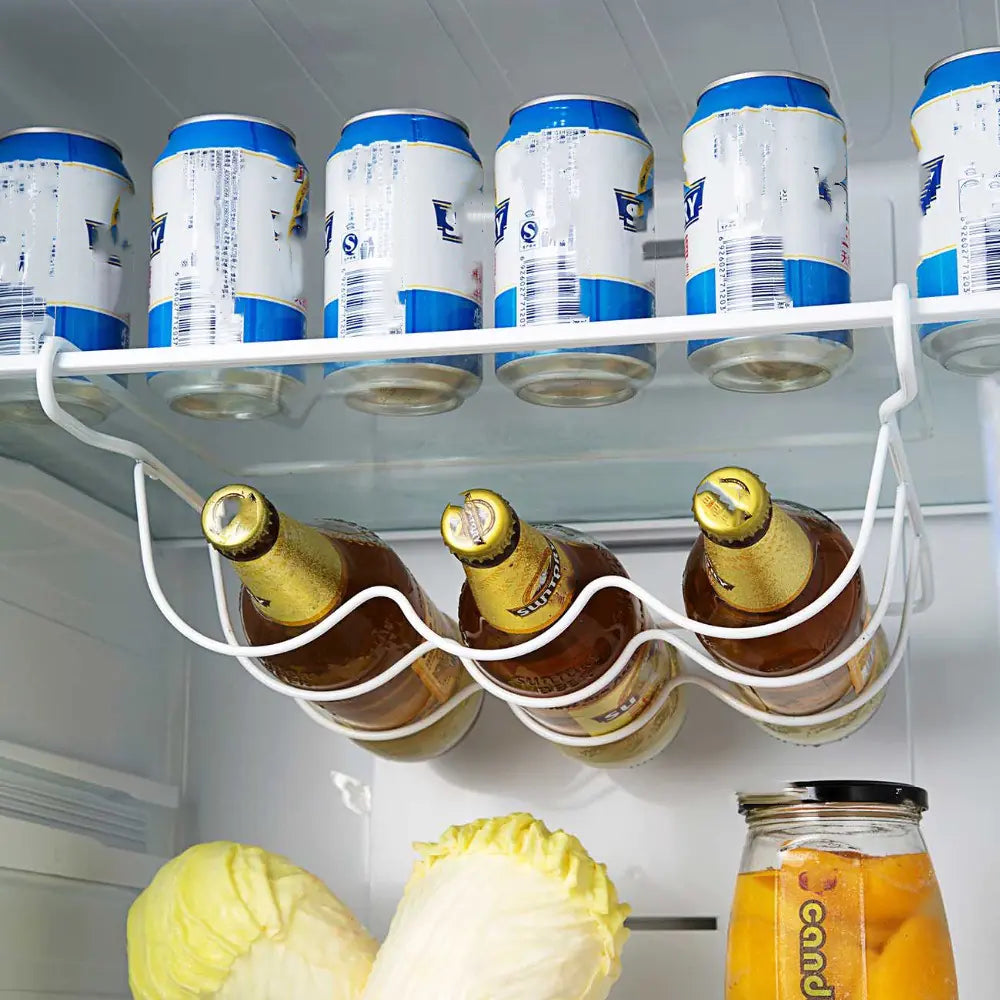 Portabicchieri in ferro con ripiano e contenitore per vino