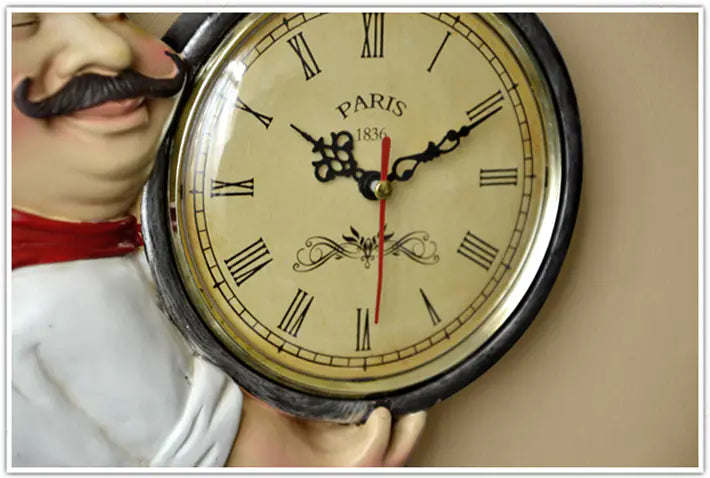 Orologio da parete 3D Chef - Decorazione creativa per la cucina
