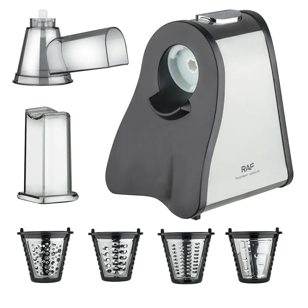 Grattugia elettrica per formaggio e affettatrice per verdure