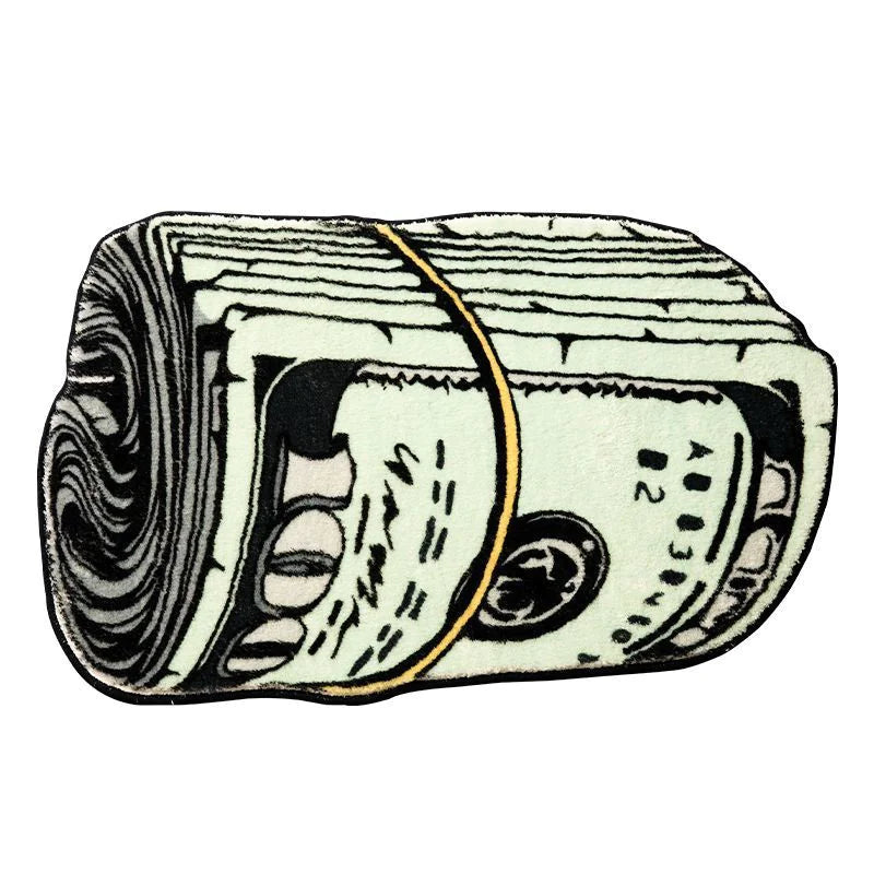 tappetino della buona sorte raffigurante dollari