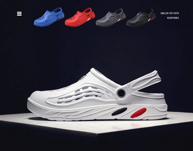 Sandali Estivi Uomo in EVA – Scarpe Casual Forate, Ciabatte da Casa, Giardino e Spiaggia, Confortevoli e Leggere