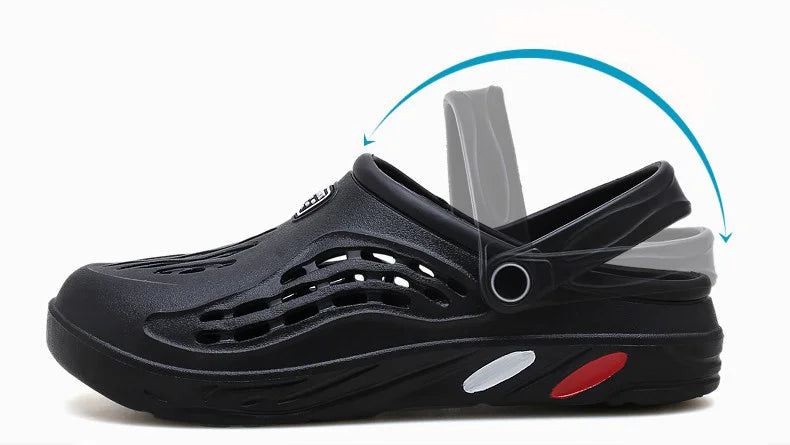 Sandali Estivi Uomo in EVA – Scarpe Casual Forate, Ciabatte da Casa, Giardino e Spiaggia, Confortevoli e Leggere