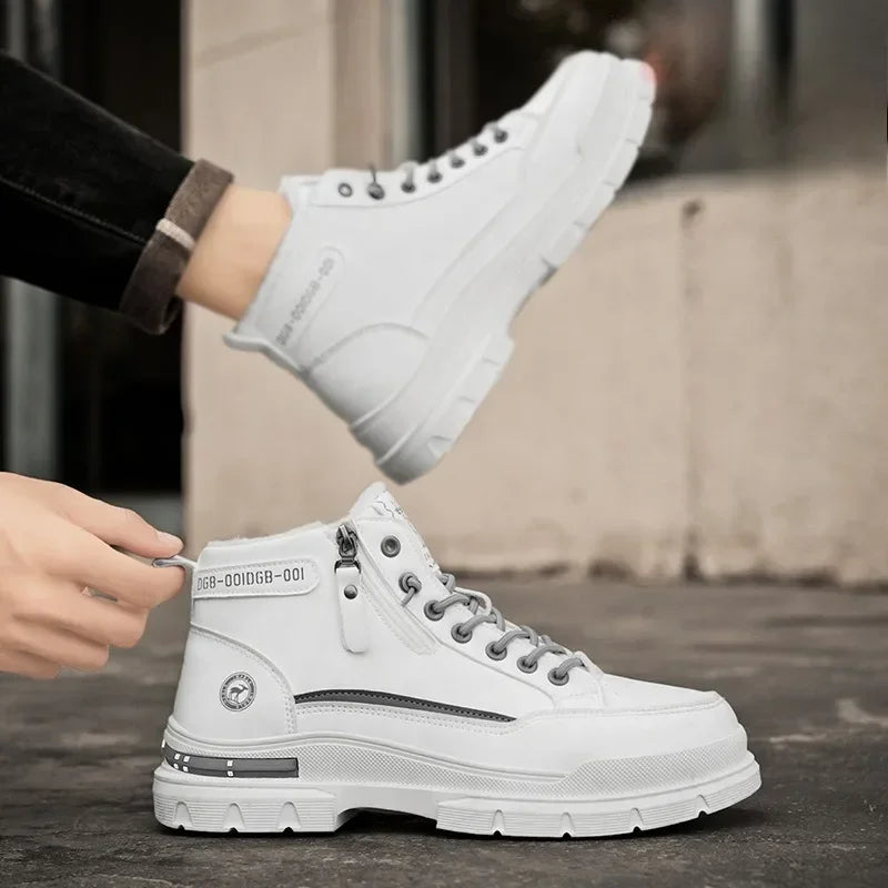 Scarpe da Donna Invernali – Stivaletti Caldi alla Caviglia | Sneakers Antiscivolo | Stivali da Neve e da Moto