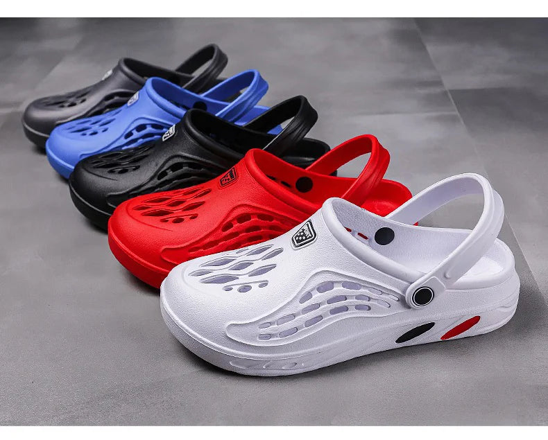 Sandali Estivi Uomo in EVA – Scarpe Casual Forate, Ciabatte da Casa, Giardino e Spiaggia, Confortevoli e Leggere