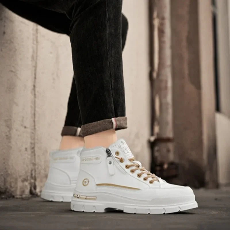 Scarpe da Donna Invernali – Stivaletti Caldi alla Caviglia | Sneakers Antiscivolo | Stivali da Neve e da Moto