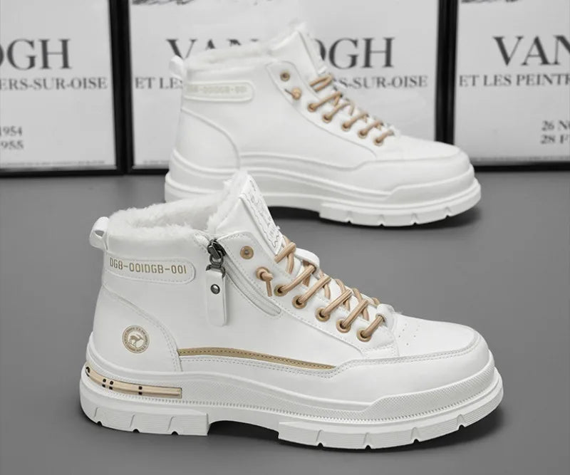 Scarpe da Donna Invernali – Stivaletti Caldi alla Caviglia | Sneakers Antiscivolo | Stivali da Neve e da Moto