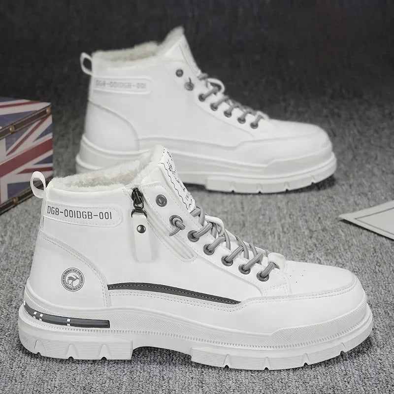 Scarpe da Donna Invernali – Stivaletti Caldi alla Caviglia | Sneakers Antiscivolo | Stivali da Neve e da Moto