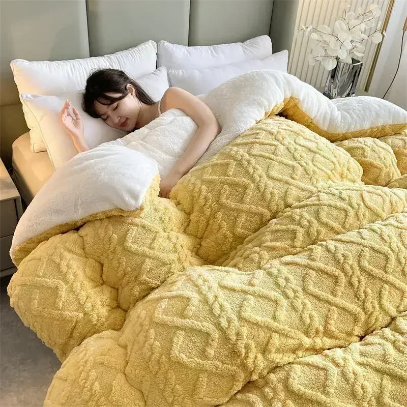 Nuova Coperta Invernale Super Spessa e Calda per Letto in Cashmere