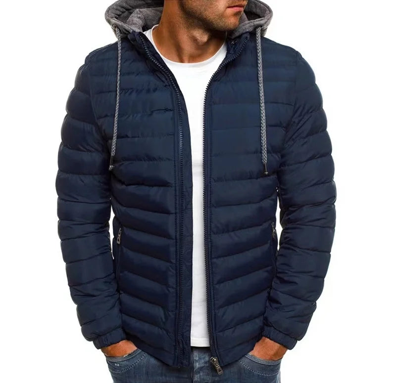 Giacca Uomo Autunno/Inverno – Giacca Formale da Uomo con Zip | Spessa, Calda, in Poliestere