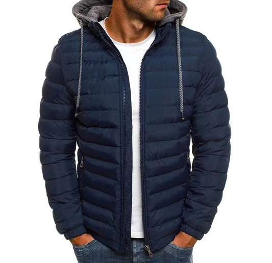 Giacca Uomo Autunno/Inverno – Giacca Formale da Uomo con Zip | Spessa, Calda, in Poliestere