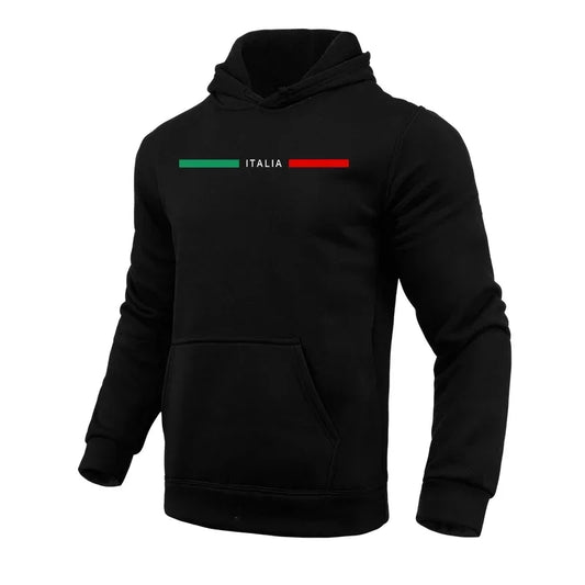 Felpa da Uomo 2025 – Hoodie a Tinta Unita di Alta Qualità | Moda Italiana, Stampa Fashion, Stile Urban | Pullover Trend per Palestra e Tempo Libero