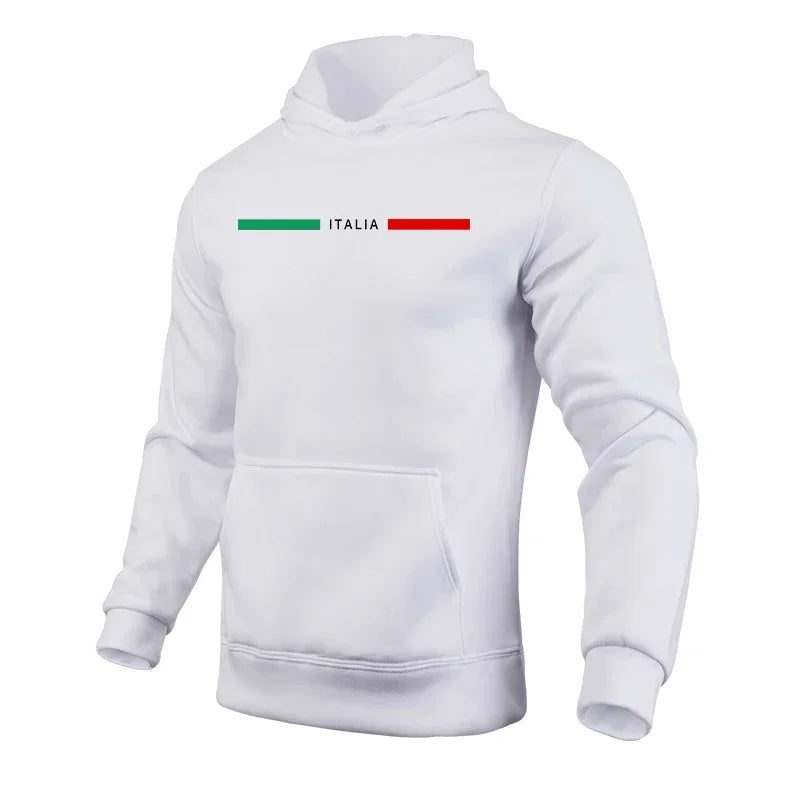Felpa da Uomo 2025 – Hoodie a Tinta Unita di Alta Qualità | Moda Italiana, Stampa Fashion, Stile Urban | Pullover Trend per Palestra e Tempo Libero