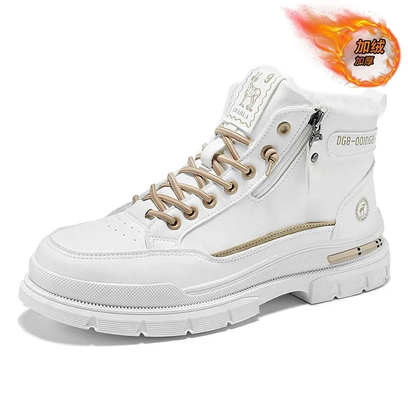 Scarpe da Donna Invernali – Stivaletti Caldi alla Caviglia | Sneakers Antiscivolo | Stivali da Neve e da Moto