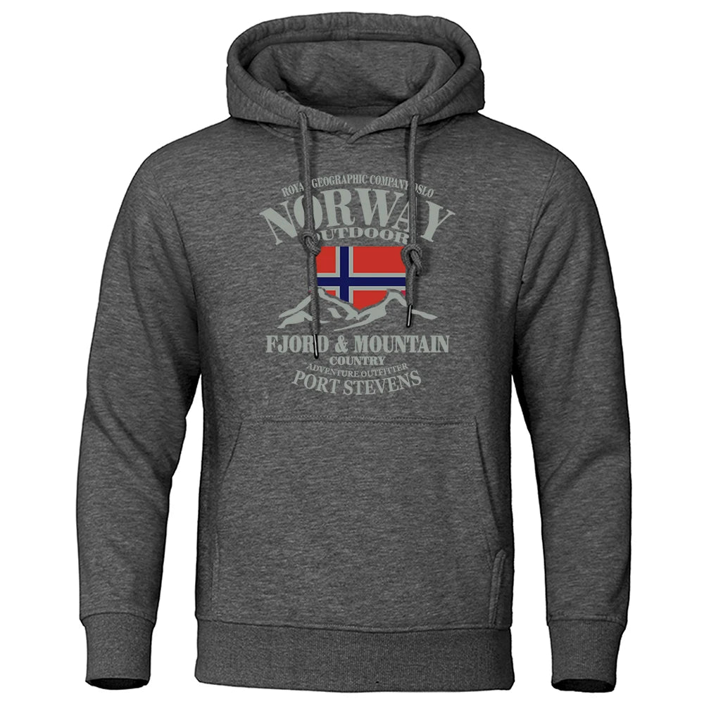Felpa Oversize Norway FjordFashion – Hoodie Alta Qualità Stile Streetwear & Mountain Wear (S-XXL)