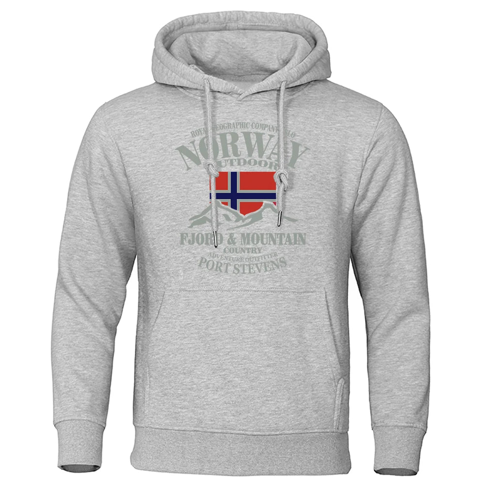 Felpa Oversize Norway FjordFashion – Hoodie Alta Qualità Stile Streetwear & Mountain Wear (S-XXL)