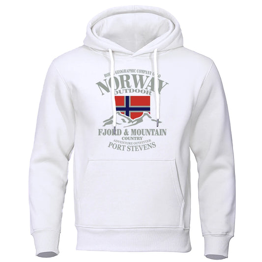 Felpa Oversize Norway FjordFashion – Hoodie Alta Qualità Stile Streetwear & Mountain Wear (S-XXL)