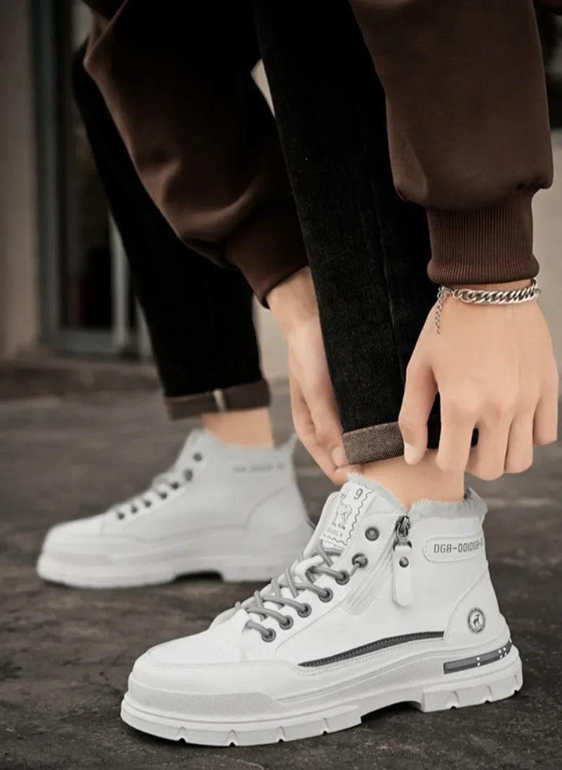 Scarpe da Donna Invernali – Stivaletti Caldi alla Caviglia | Sneakers Antiscivolo | Stivali da Neve e da Moto