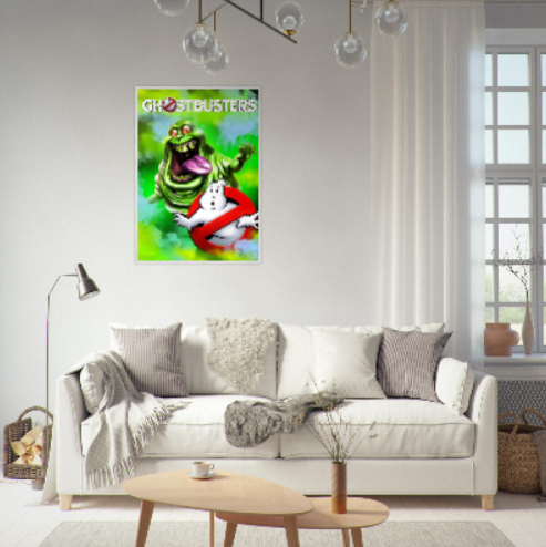 Ghostbusters ( collezione Cinema ): Con cornice in legno pregiato di vari colori