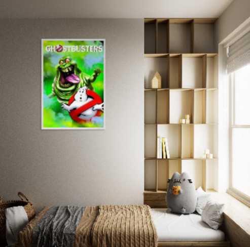 Ghostbusters ( collezione Cinema ): Con cornice in legno pregiato di vari colori