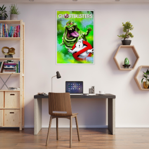 Ghostbusters ( collezione Cinema ): Con cornice in legno pregiato di vari colori
