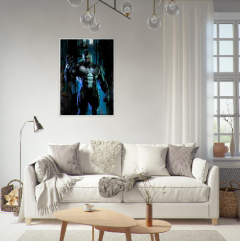 Venom ( Collezione Marvel, DC e supereroi ). Con cornice in legno pregiato di vari colori.