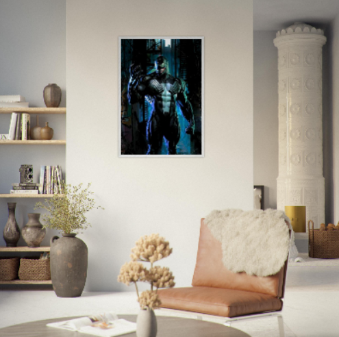 Venom ( Collezione Marvel, DC e supereroi ). Con cornice in legno pregiato di vari colori.