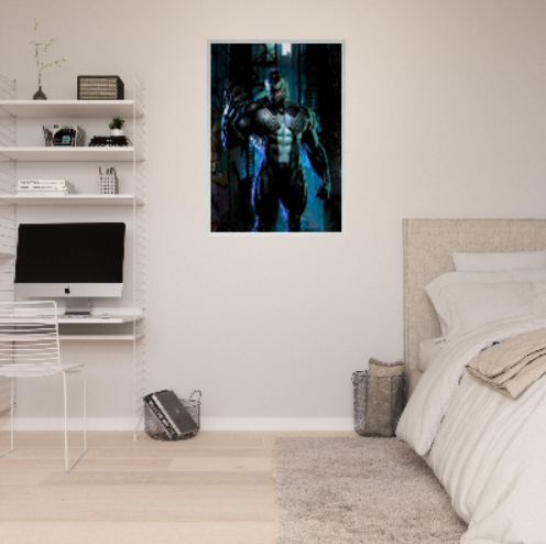 Venom ( Collezione Marvel, DC e supereroi ). Con cornice in legno pregiato di vari colori.