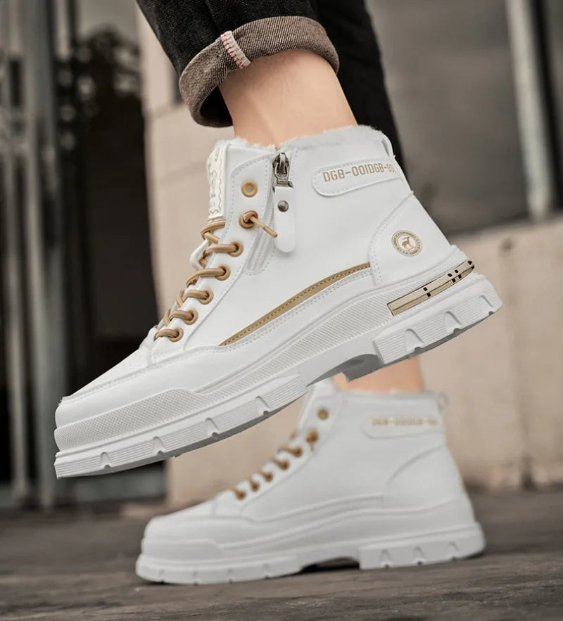 Scarpe da Donna Invernali – Stivaletti Caldi alla Caviglia | Sneakers Antiscivolo | Stivali da Neve e da Moto