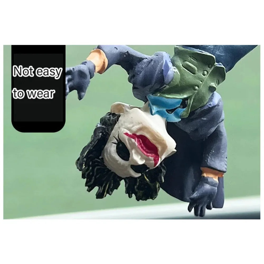 Joker Ciondolo Auto in Resina – Pendente Creativo per Specchietto Retrovisore, Design Cartoon in Pelle, Idea Regalo di Natale