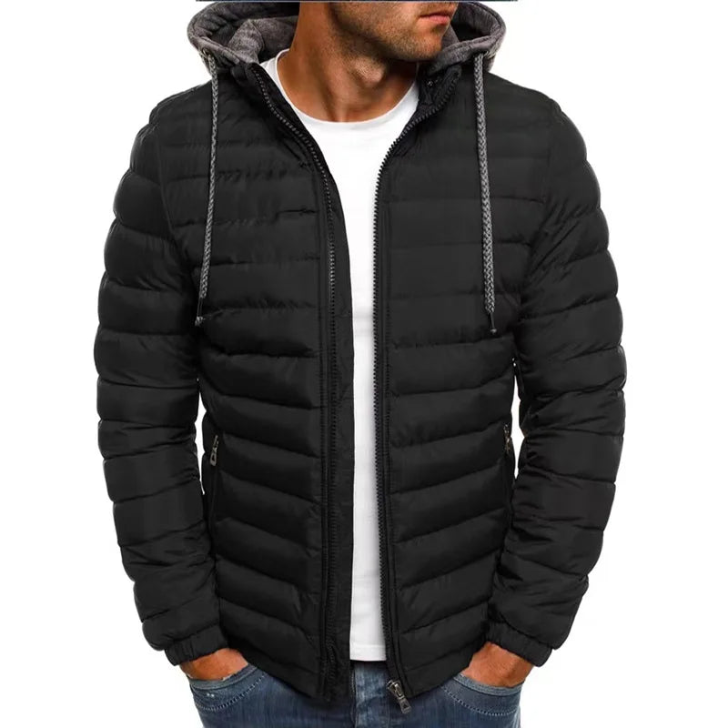 Giacca Uomo Autunno/Inverno – Giacca Formale da Uomo con Zip | Spessa, Calda, in Poliestere