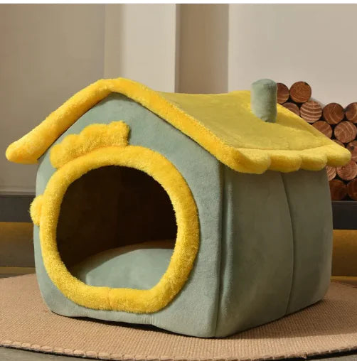 Cuccia Chiusa Universale e Calda per Cani e Gatti – Adatta a Tutte le Stagioni