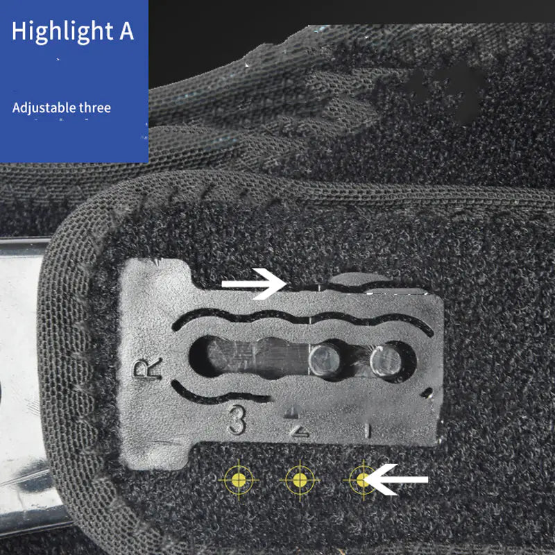 Tutore di supporto per il ginocchio con dispositivo di protezione della rotula