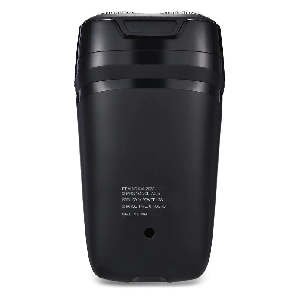 Rasoio elettrico rotante a doppia testina KM-202A