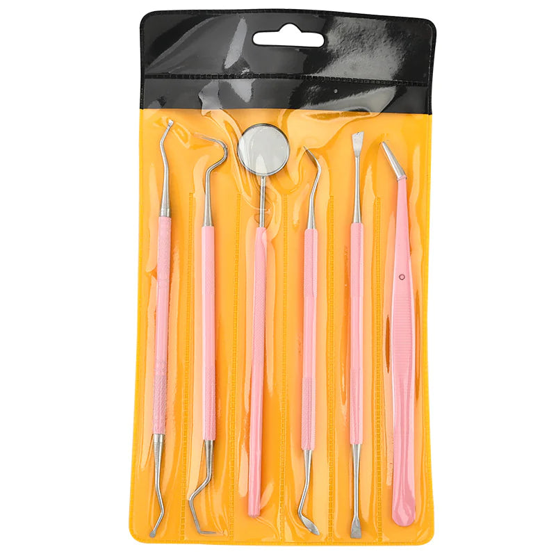 Set di strumenti per l'igiene orale in acciaio inossidabile