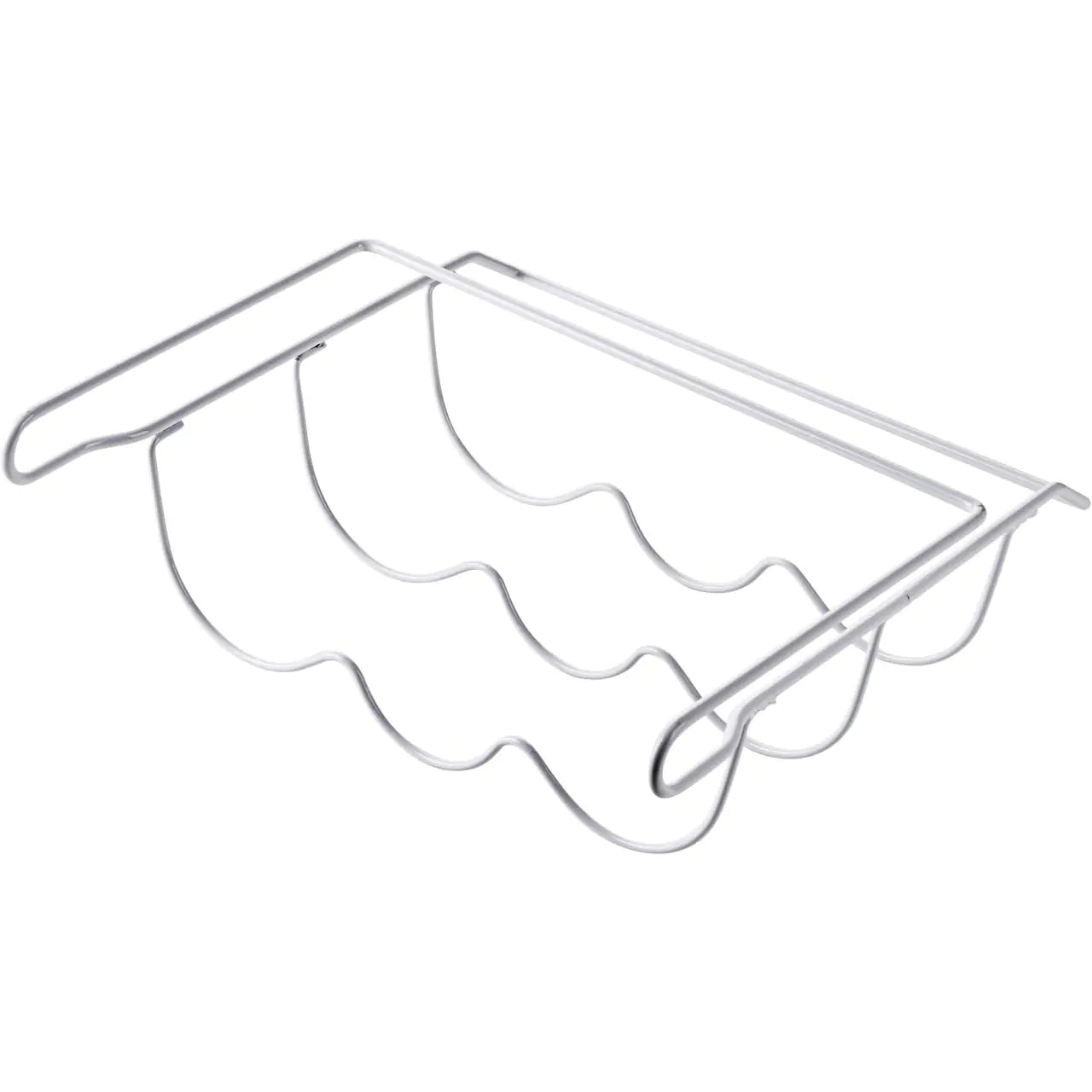 Portabicchieri in ferro con ripiano e contenitore per vino