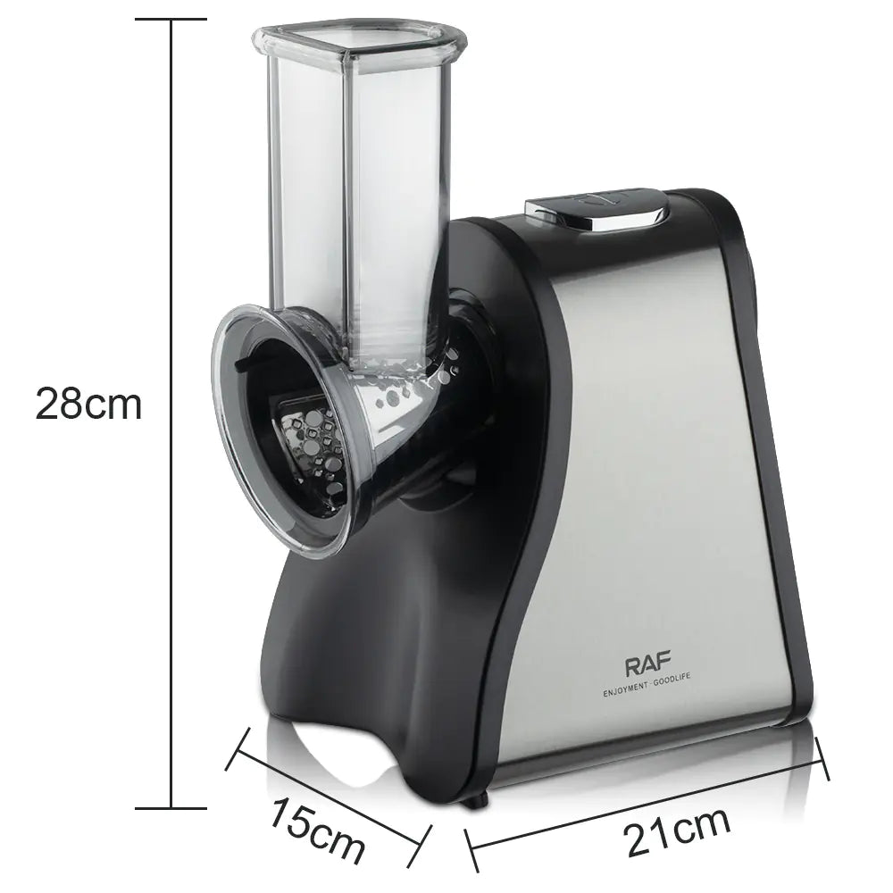 Grattugia elettrica per formaggio e affettatrice per verdure