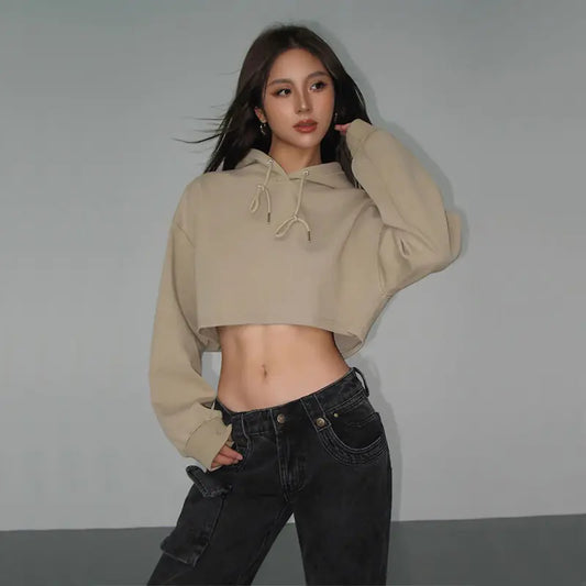 Maglione con cappuccio e coulisse da donna autunno 2025/2026