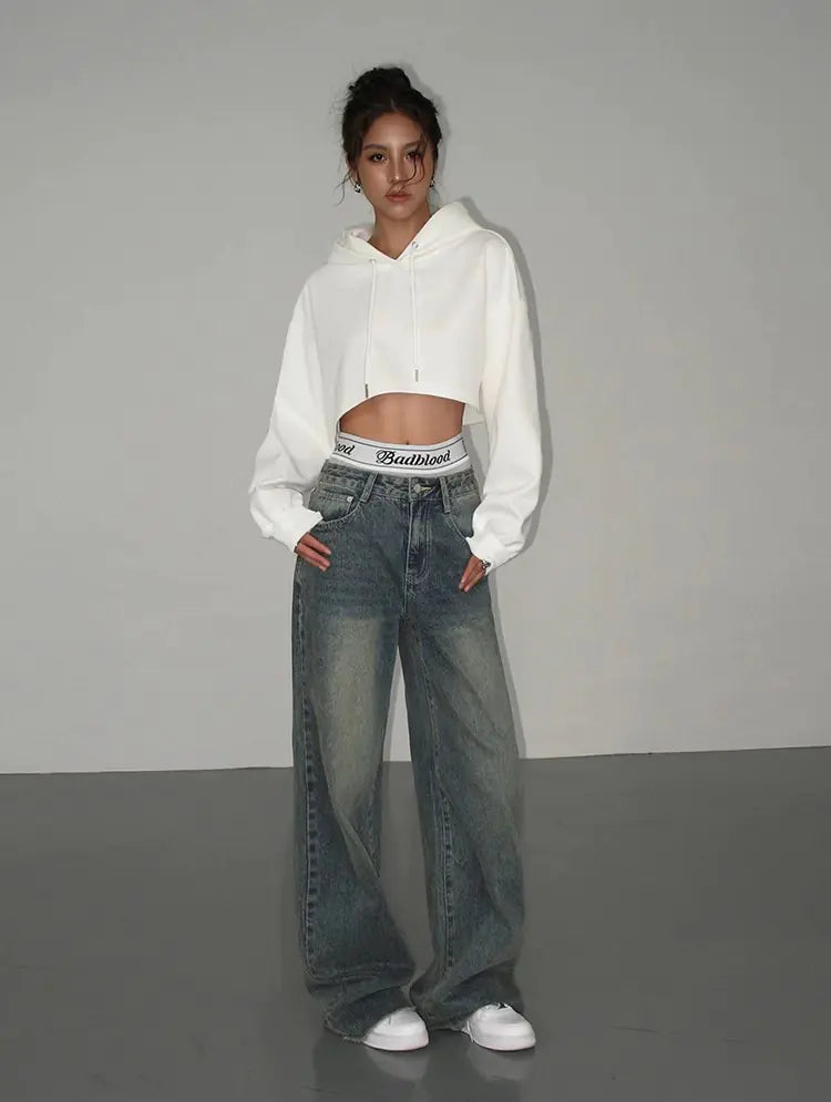 Maglione con cappuccio e coulisse da donna autunno 2025/2026